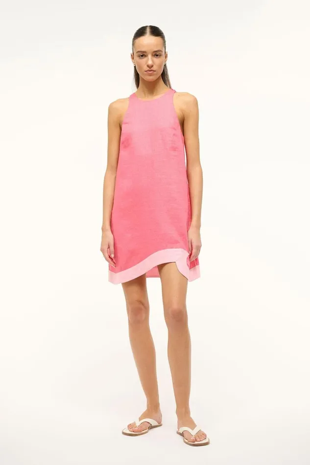 STAUD Dresses Women STAUD ALLORI DRESS CORAL PARADISE PEARL PINK