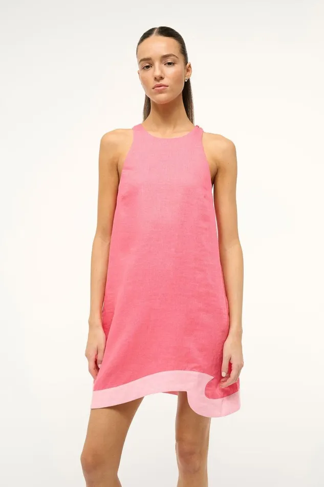 STAUD Dresses Women STAUD ALLORI DRESS CORAL PARADISE PEARL PINK STAUD Dresses Women STAUD ALLORI DRESS CORAL PARADISE PEARL PINK