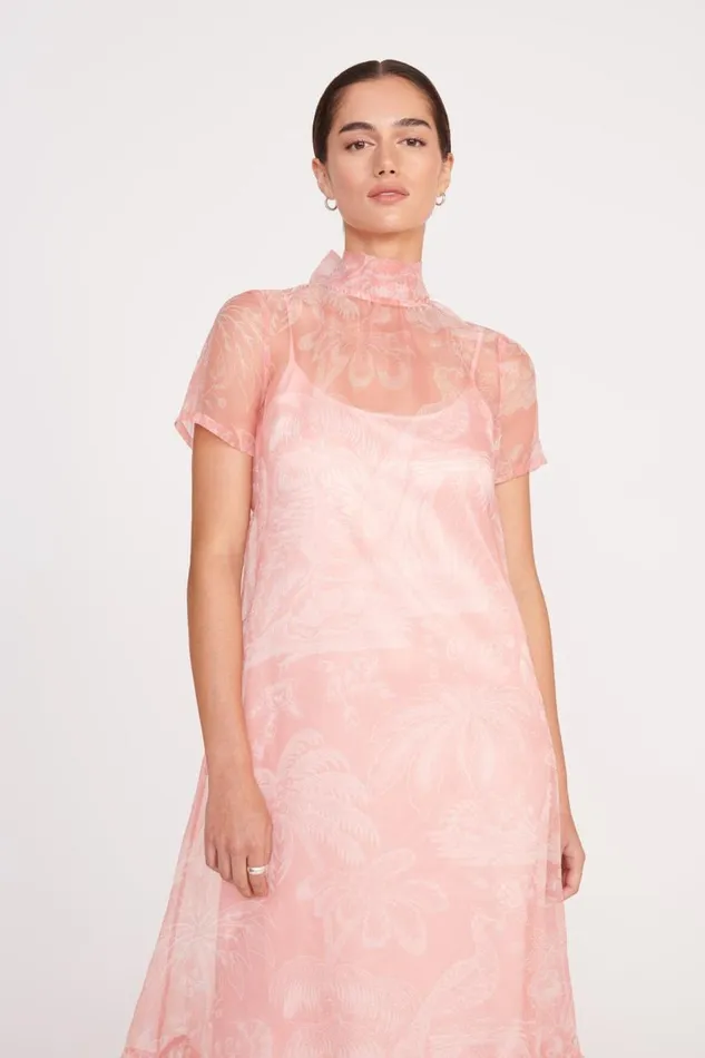 STAUD Dresses Women STAUD CALLUNA DRESS CHERRY BLOSSOM IVORY TOILE STAUD Dresses Women STAUD CALLUNA DRESS CHERRY BLOSSOM IVORY TOILE