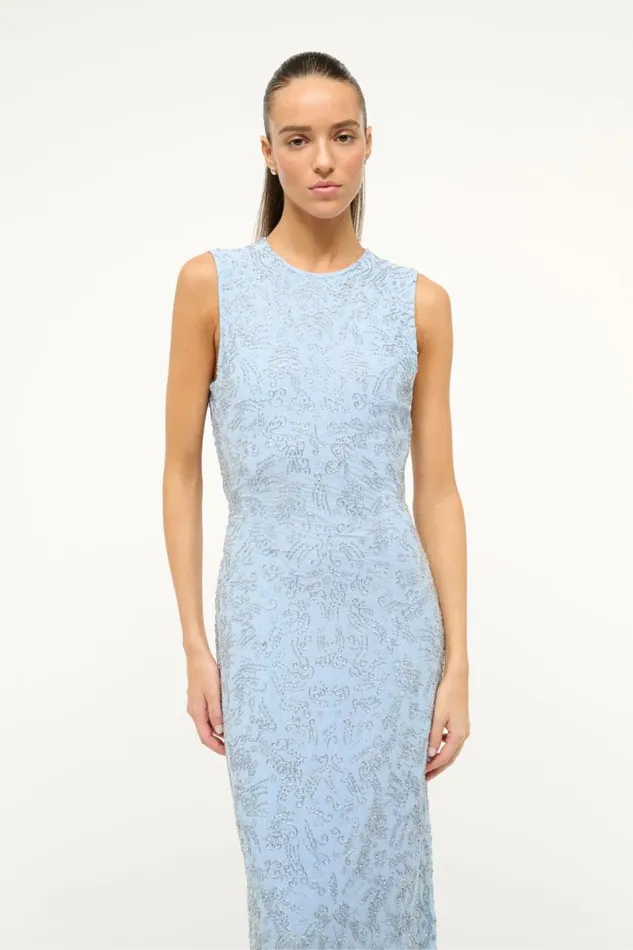 STAUD Dresses Women STAUD COMO DRESS PERIWINKLE STAUD Dresses Women STAUD COMO DRESS PERIWINKLE