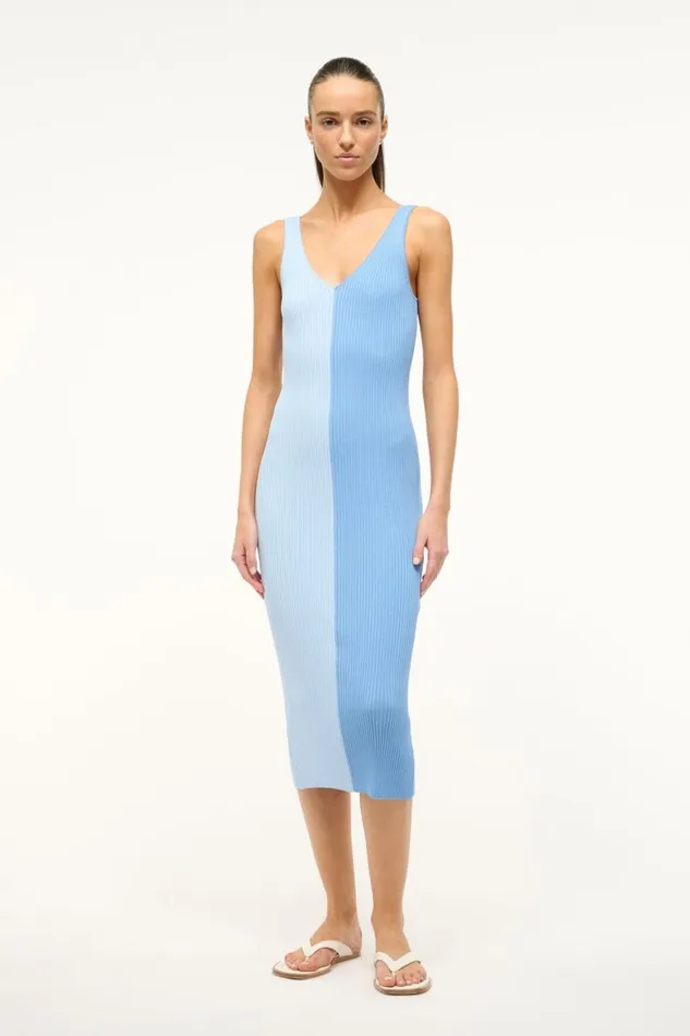 STAUD Dresses Women STAUD DANA DRESS PERIWINKLE MULTI