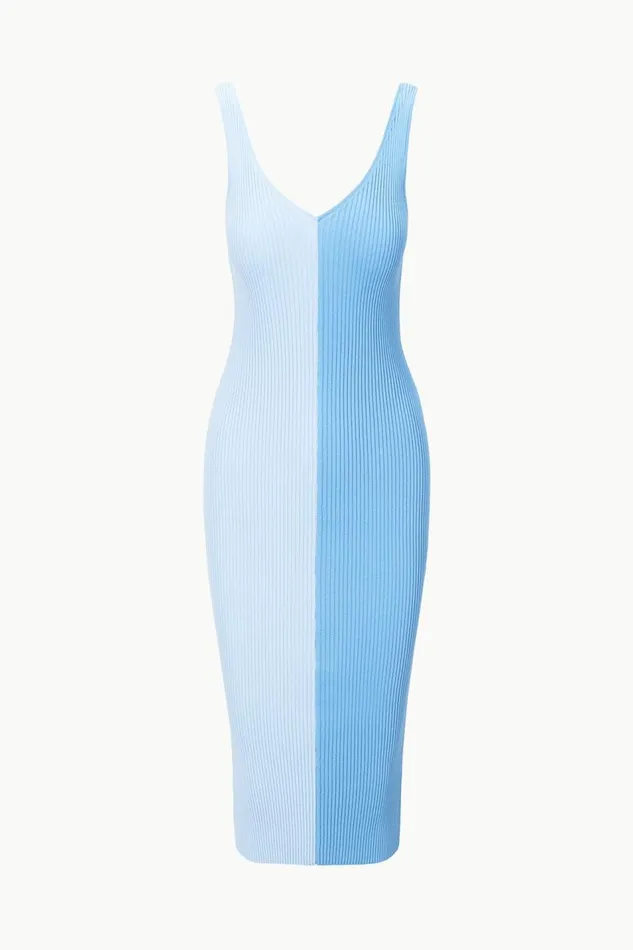 STAUD Dresses Women STAUD DANA DRESS PERIWINKLE MULTI STAUD Dresses Women STAUD DANA DRESS PERIWINKLE MULTI