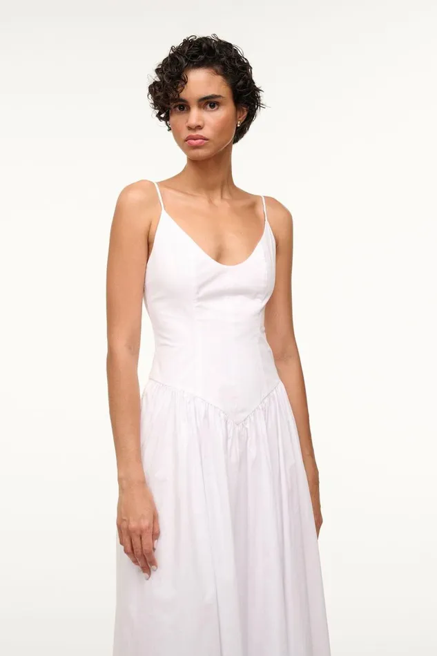 STAUD Dresses Women STAUD DENA DRESS WHITE STAUD Dresses Women STAUD DENA DRESS WHITE