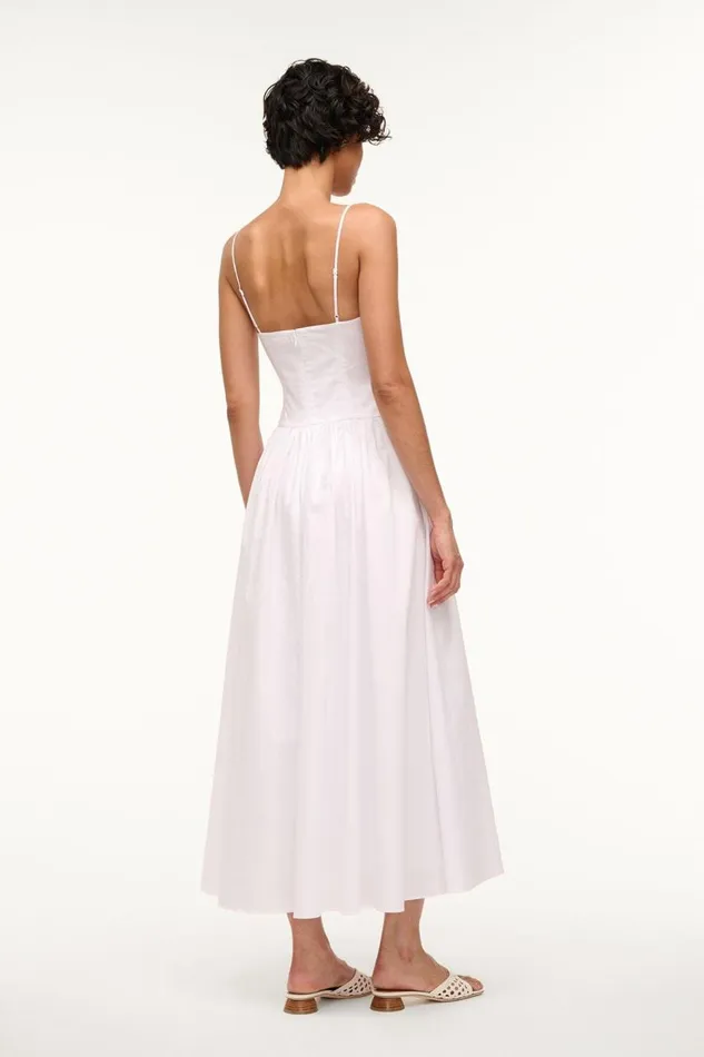 STAUD Dresses Women STAUD DENA DRESS WHITE STAUD Dresses Women STAUD DENA DRESS WHITE