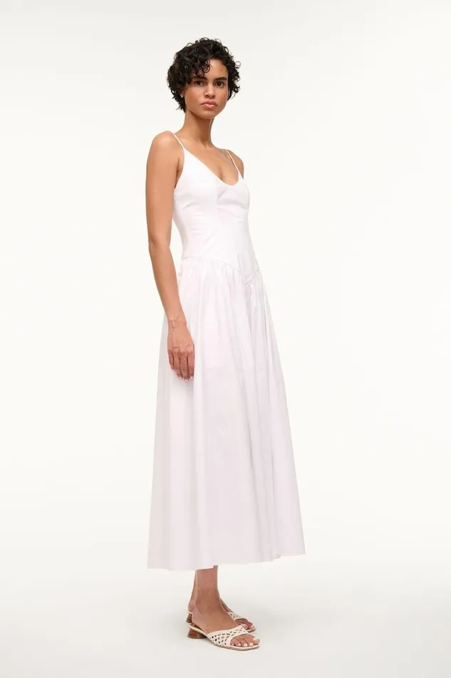 STAUD Dresses Women STAUD DENA DRESS WHITE STAUD Dresses Women STAUD DENA DRESS WHITE