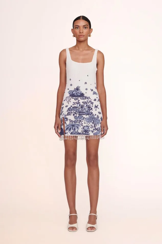STAUD Dresses Women STAUD LE SABLE DRESS BLUE TOILE
