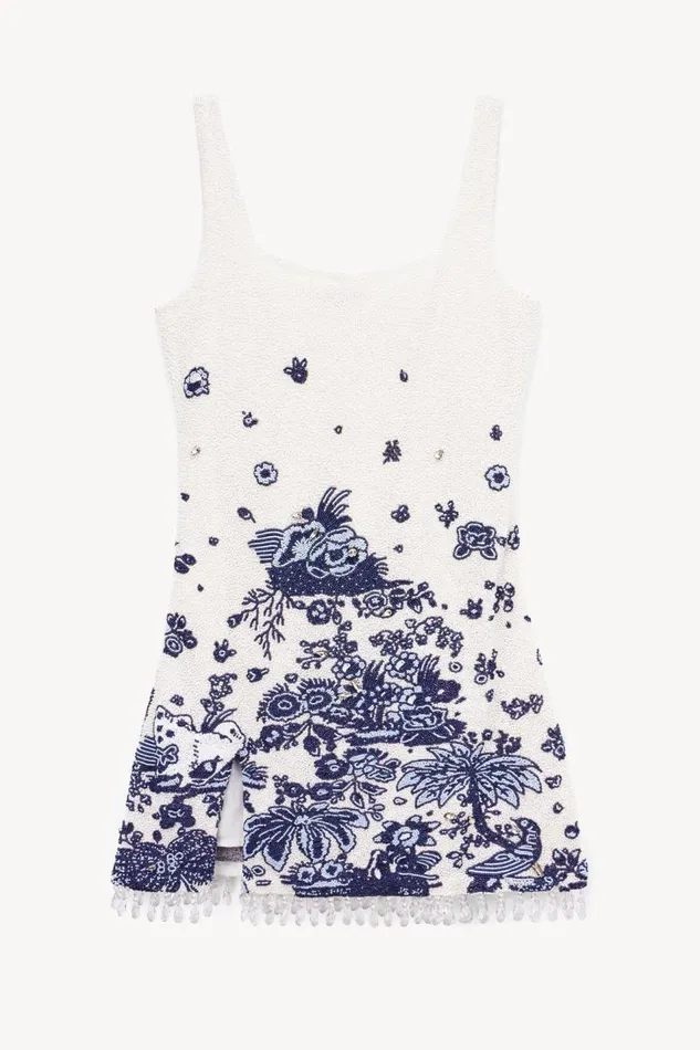 STAUD Dresses Women STAUD LE SABLE DRESS BLUE TOILE