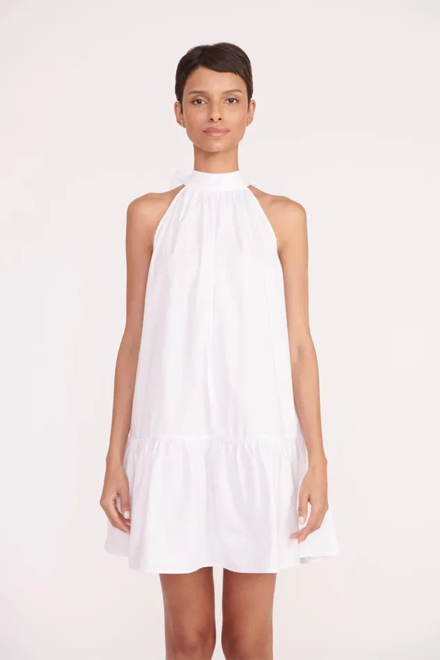 STAUD Dresses Women STAUD MARLOWE DRESS WHITE STAUD Dresses Women STAUD MARLOWE DRESS WHITE
