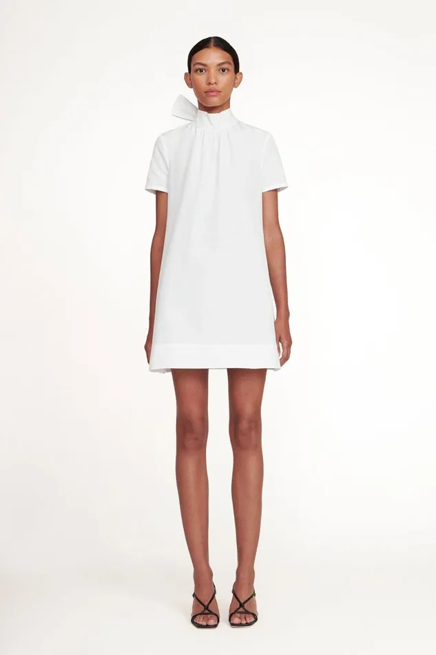 STAUD Dresses Women STAUD MINI ILANA DRESS WHITE