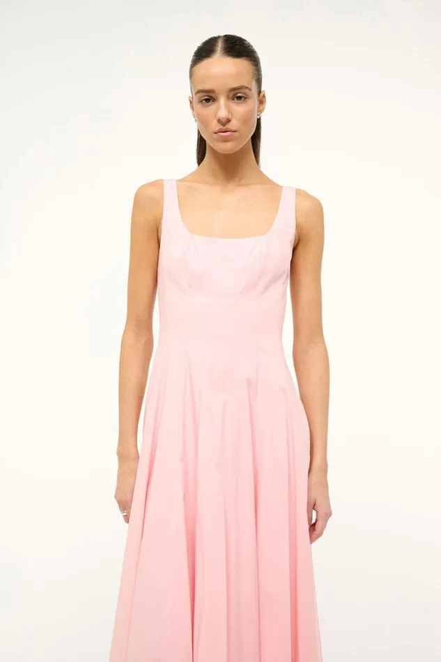 STAUD Dresses Women STAUD WELLS DRESS PEARL PINK STAUD Dresses Women STAUD WELLS DRESS PEARL PINK