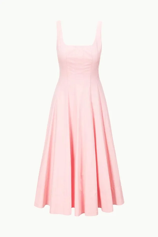 STAUD Dresses Women STAUD WELLS DRESS PEARL PINK STAUD Dresses Women STAUD WELLS DRESS PEARL PINK