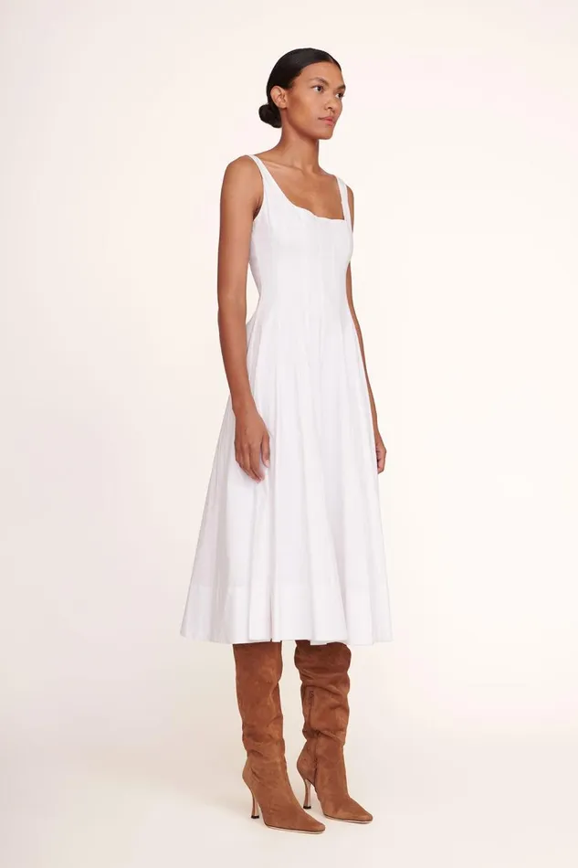 STAUD Dresses Women STAUD WELLS DRESS WHITE STAUD Dresses Women STAUD WELLS DRESS WHITE