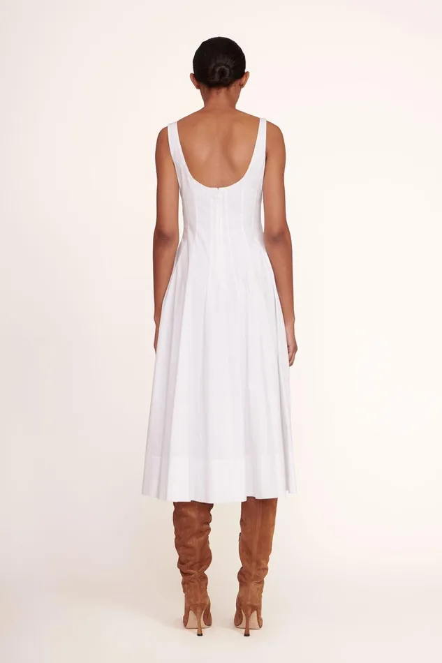 STAUD Dresses Women STAUD WELLS DRESS WHITE STAUD Dresses Women STAUD WELLS DRESS WHITE