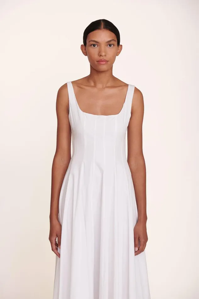 STAUD Dresses Women STAUD WELLS DRESS WHITE STAUD Dresses Women STAUD WELLS DRESS WHITE