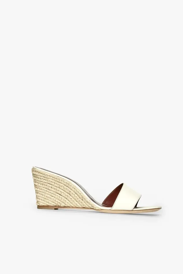 STAUD Heels Women STAUD BILLIE ESPADRILLE WEDGE NATURAL CREAM