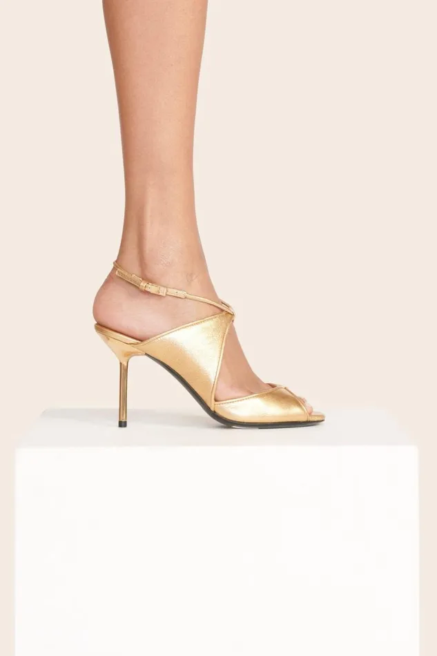 STAUD Heels Women STAUD EMILIA STILETTO GOLD STAUD Heels Women STAUD EMILIA STILETTO GOLD