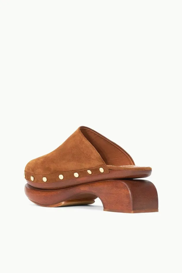 STAUD Mules and Flats Women STAUD RHODES CLOG TAN STAUD Mules and Flats Women STAUD RHODES CLOG TAN