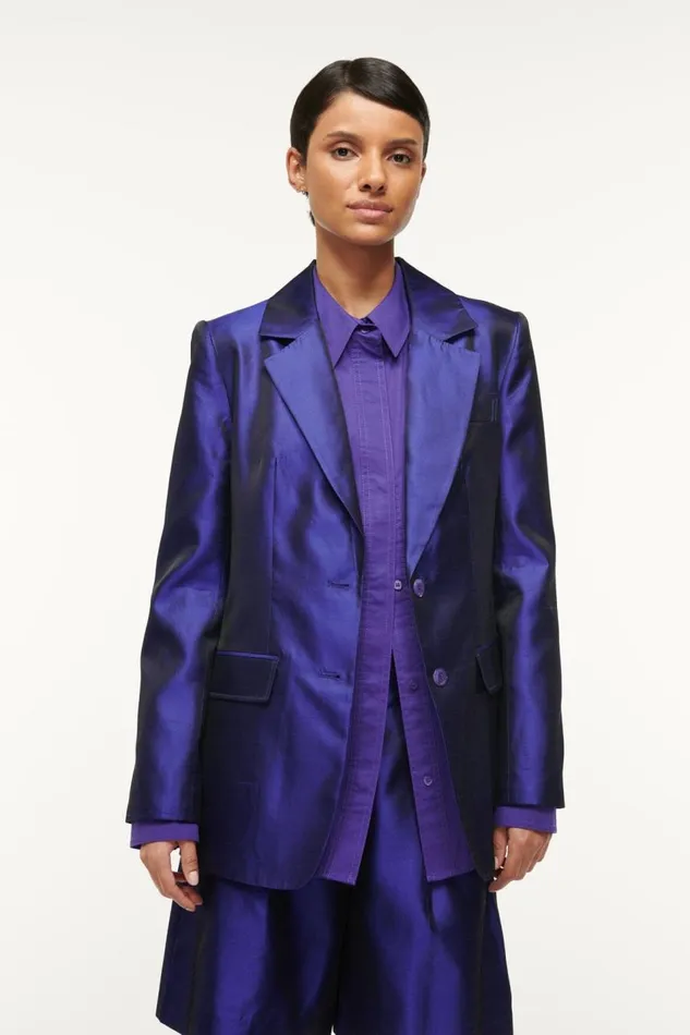 STAUD Outerwear and Jackets Women STAUD CITY BLAZER VIOLET STAUD Outerwear and Jackets Women STAUD CITY BLAZER VIOLET