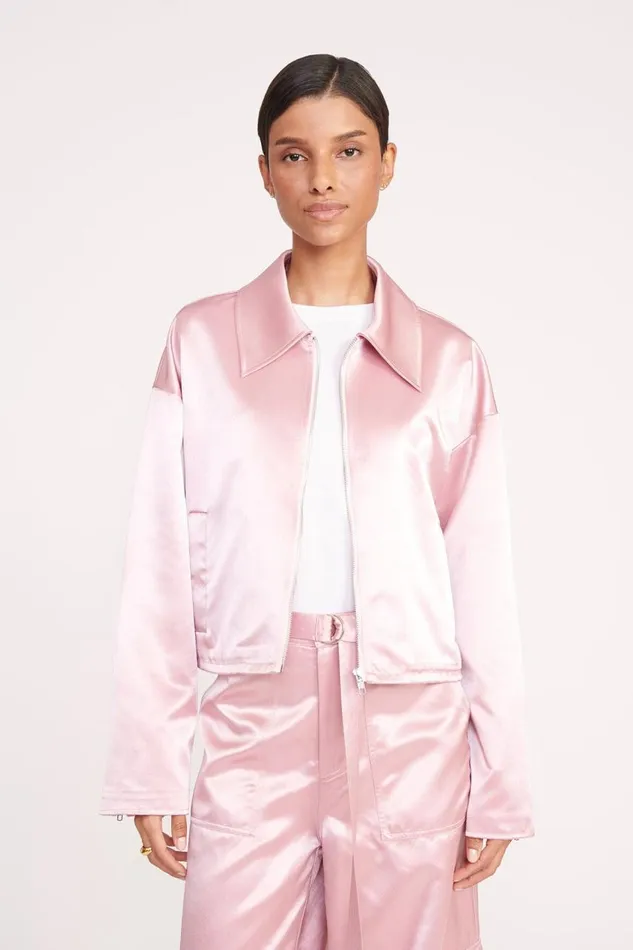 STAUD Outerwear and Jackets Women STAUD LENNOX JACKET CHERRY BLOSSOM