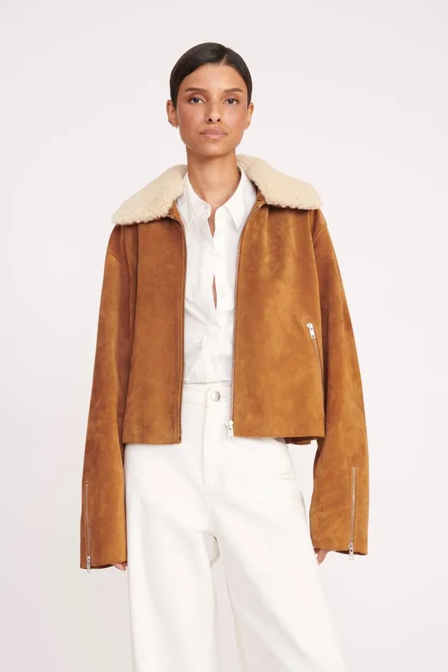 STAUD Outerwear and Jackets Women STAUD LENORA JACKET TAN