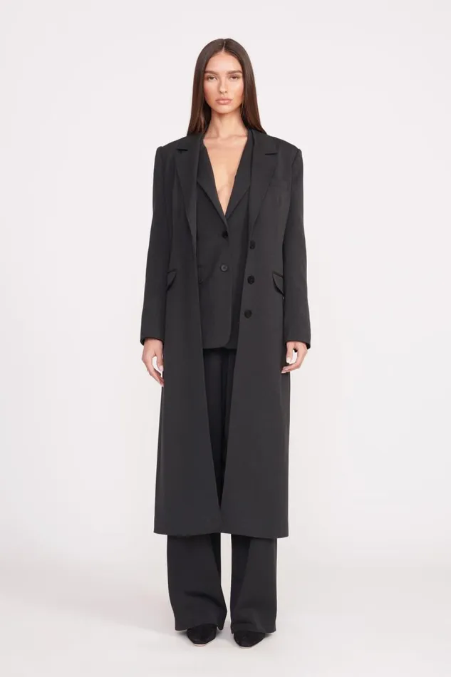 STAUD Outerwear and Jackets Women STAUD RALPH COAT BLACK STAUD Outerwear and Jackets Women STAUD RALPH COAT BLACK