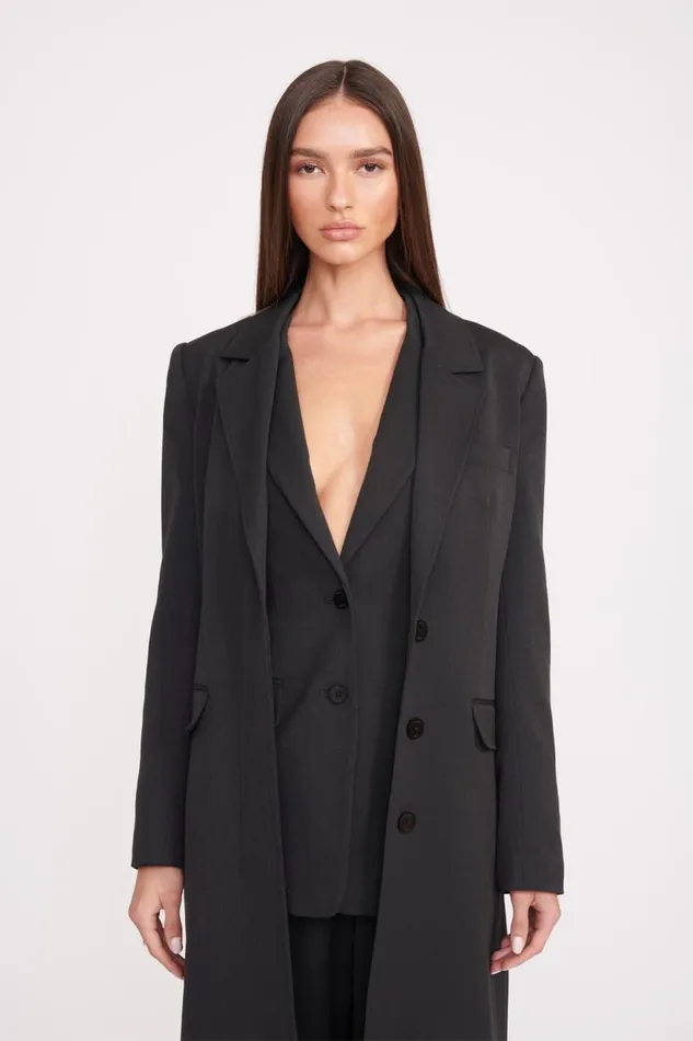 STAUD Outerwear and Jackets Women STAUD RALPH COAT BLACK STAUD Outerwear and Jackets Women STAUD RALPH COAT BLACK