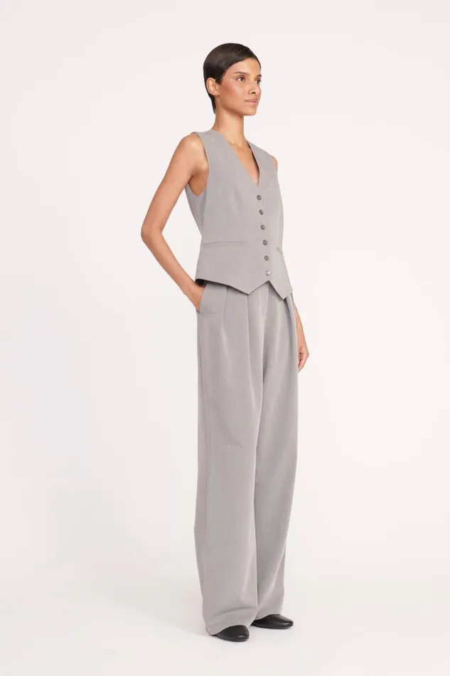 STAUD Pants and Shorts Women STAUD LUISA PANT HEATHER GREY SUITING STAUD Pants and Shorts Women STAUD LUISA PANT HEATHER GREY SUITING