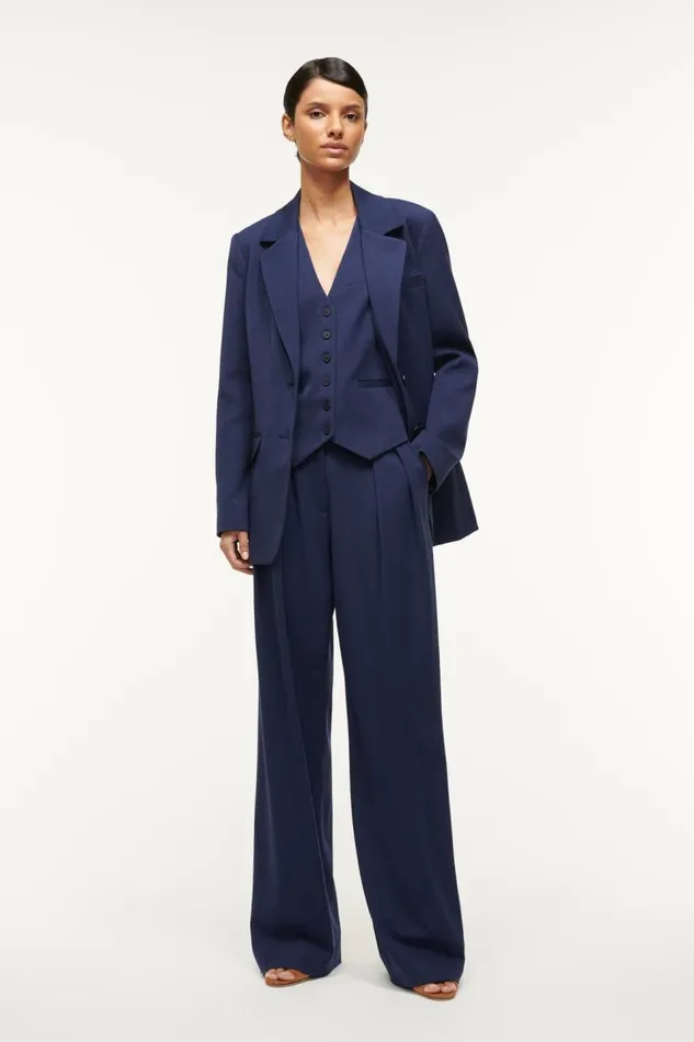 STAUD Pants and Shorts Women STAUD LUISA PANT NAVY