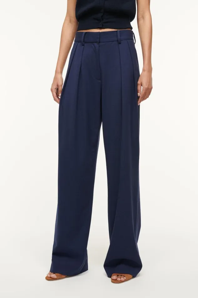 STAUD Pants and Shorts Women STAUD LUISA PANT NAVY STAUD Pants and Shorts Women STAUD LUISA PANT NAVY