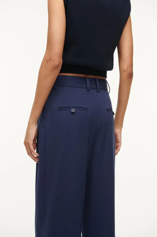 STAUD Pants and Shorts Women STAUD LUISA PANT NAVY STAUD Pants and Shorts Women STAUD LUISA PANT NAVY