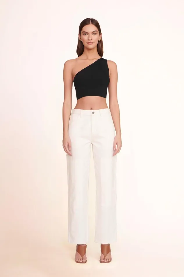 STAUD Pants and Shorts Women STAUD PAINTER PANT WHITE