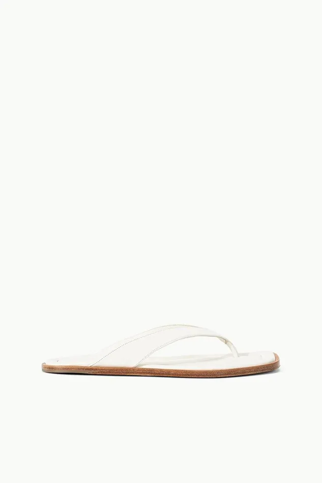 STAUD Sandals Women STAUD DANTE THONG SLIDE PAPER