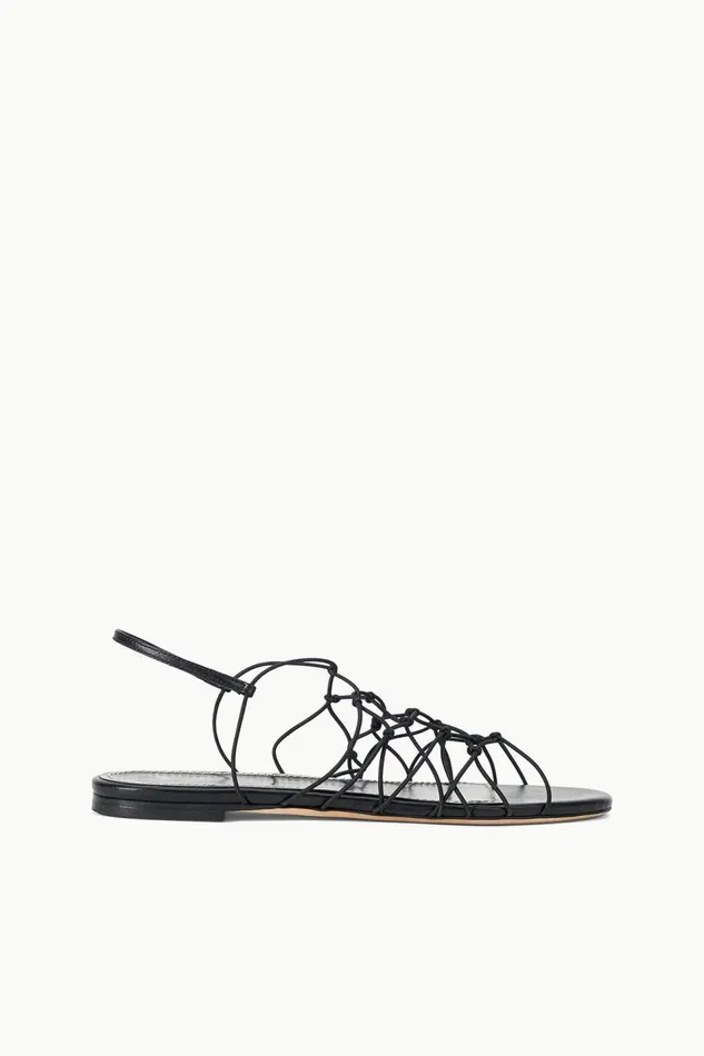 STAUD Sandals Women STAUD GIO KNOT SANDAL BLACK