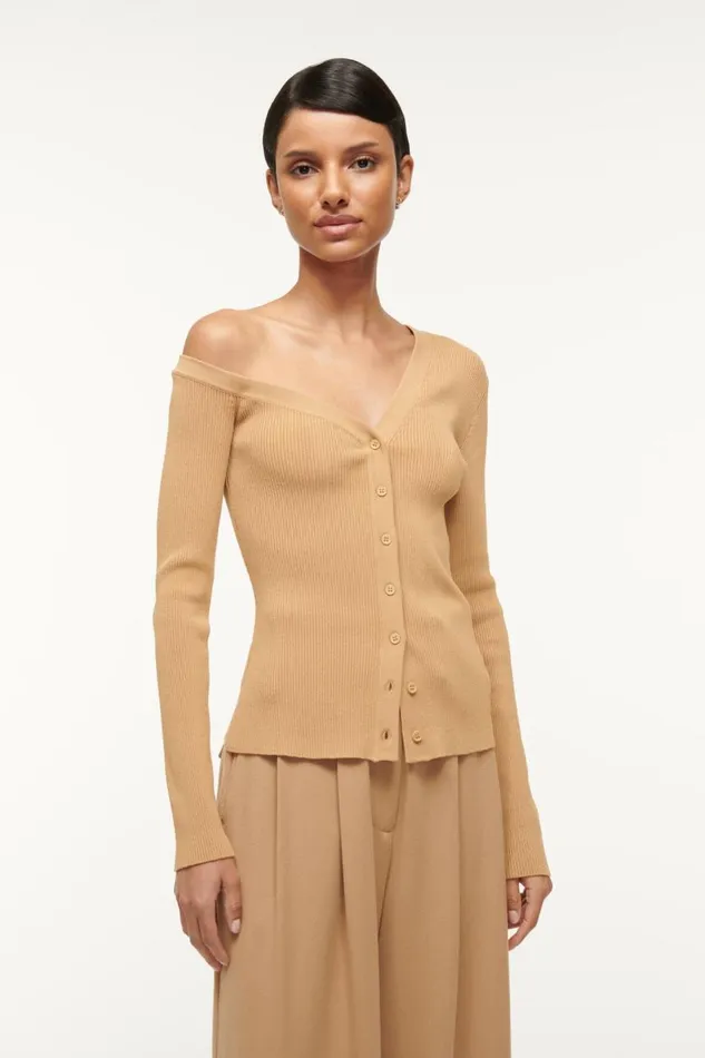 STAUD Sweaters Women STAUD CRAFTSMAN SWEATER CAMEL