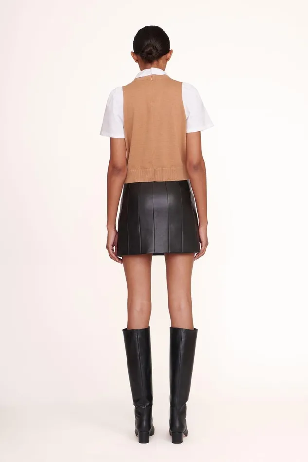 STAUD Tops Women STAUD ARYA TOP TAN WHITE STAUD Tops Women STAUD ARYA TOP TAN WHITE