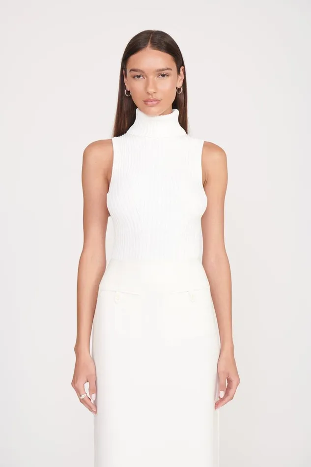 STAUD Tops Women STAUD CALLUM TOP IVORY