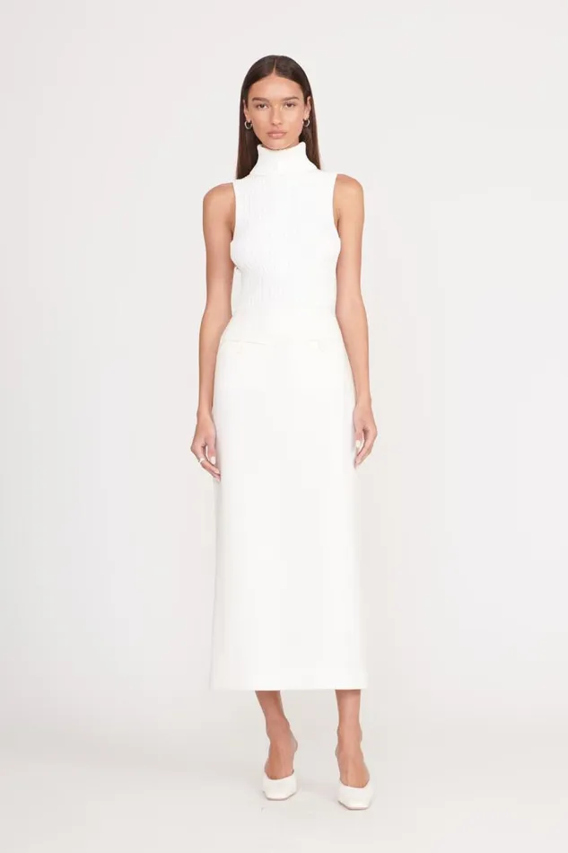 STAUD Tops Women STAUD CALLUM TOP IVORY STAUD Tops Women STAUD CALLUM TOP IVORY