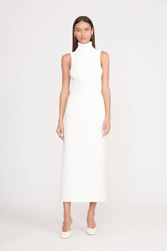 STAUD Tops Women STAUD CALLUM TOP IVORY STAUD Tops Women STAUD CALLUM TOP IVORY