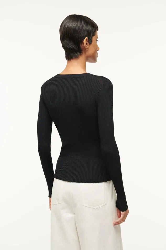 STAUD Tops Women STAUD CARGO SWEATER ALL BLACK STAUD Tops Women STAUD CARGO SWEATER ALL BLACK