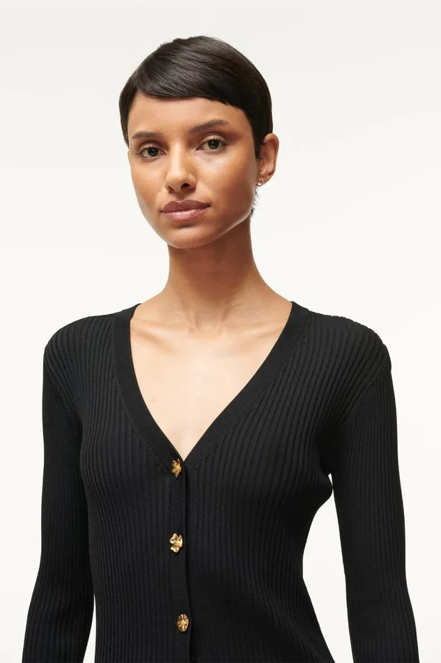 STAUD Tops Women STAUD CARGO SWEATER ALL BLACK STAUD Tops Women STAUD CARGO SWEATER ALL BLACK