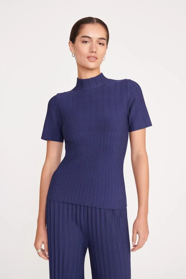 STAUD Tops Women STAUD ELEANOR TOP NAVY