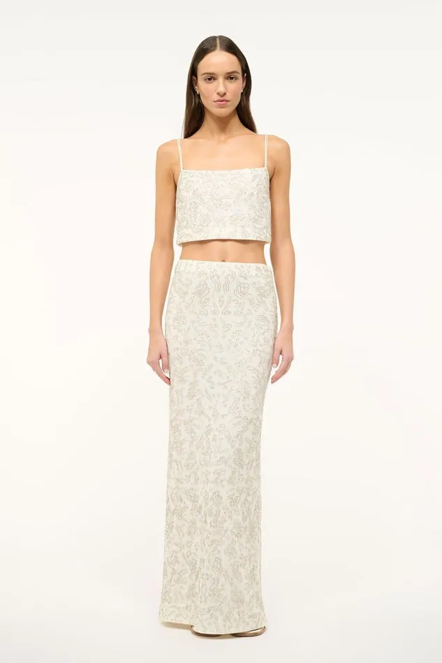 STAUD Tops Women STAUD FERMO TOP IVORY STAUD Tops Women STAUD FERMO TOP IVORY