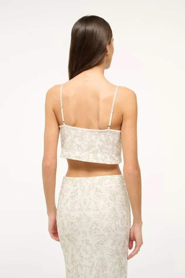 STAUD Tops Women STAUD FERMO TOP IVORY STAUD Tops Women STAUD FERMO TOP IVORY