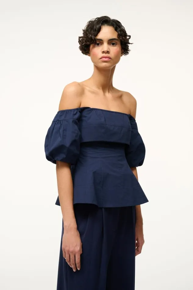 STAUD Tops Women STAUD PALERMO TOP NAVY