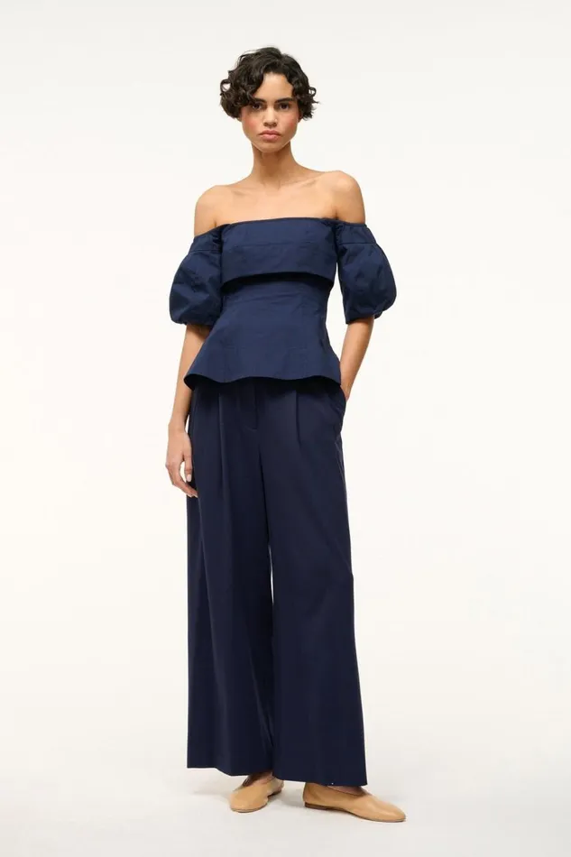 STAUD Tops Women STAUD PALERMO TOP NAVY STAUD Tops Women STAUD PALERMO TOP NAVY
