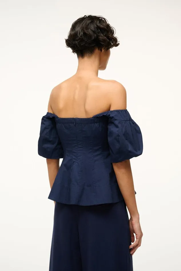 STAUD Tops Women STAUD PALERMO TOP NAVY STAUD Tops Women STAUD PALERMO TOP NAVY