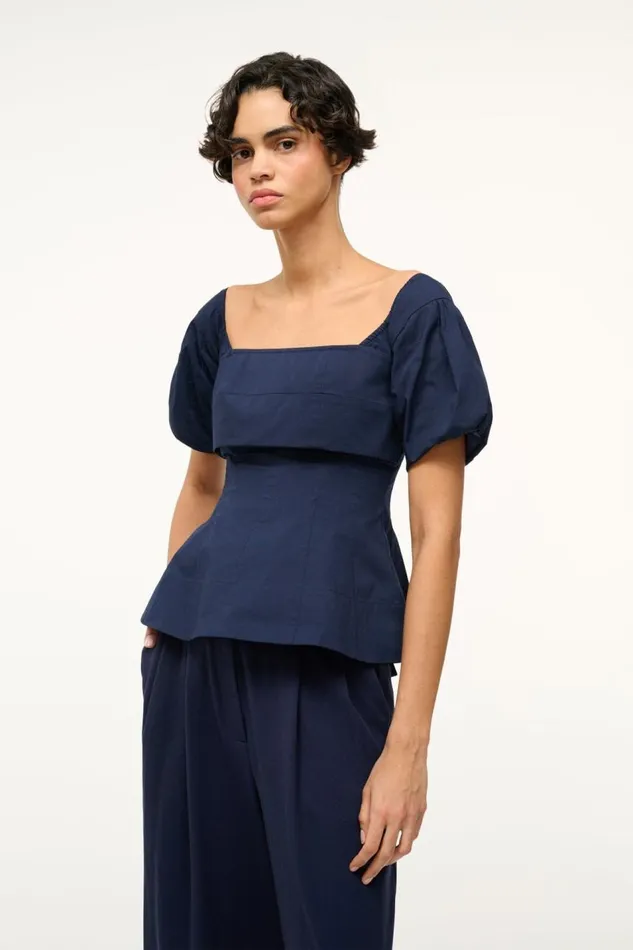 STAUD Tops Women STAUD PALERMO TOP NAVY STAUD Tops Women STAUD PALERMO TOP NAVY