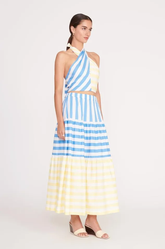 STAUD Tops Women STAUD SMOCKED KAI TOP BUTTERCUP SEASHORE STRIPE STAUD Tops Women STAUD SMOCKED KAI TOP BUTTERCUP SEASHORE STRIPE