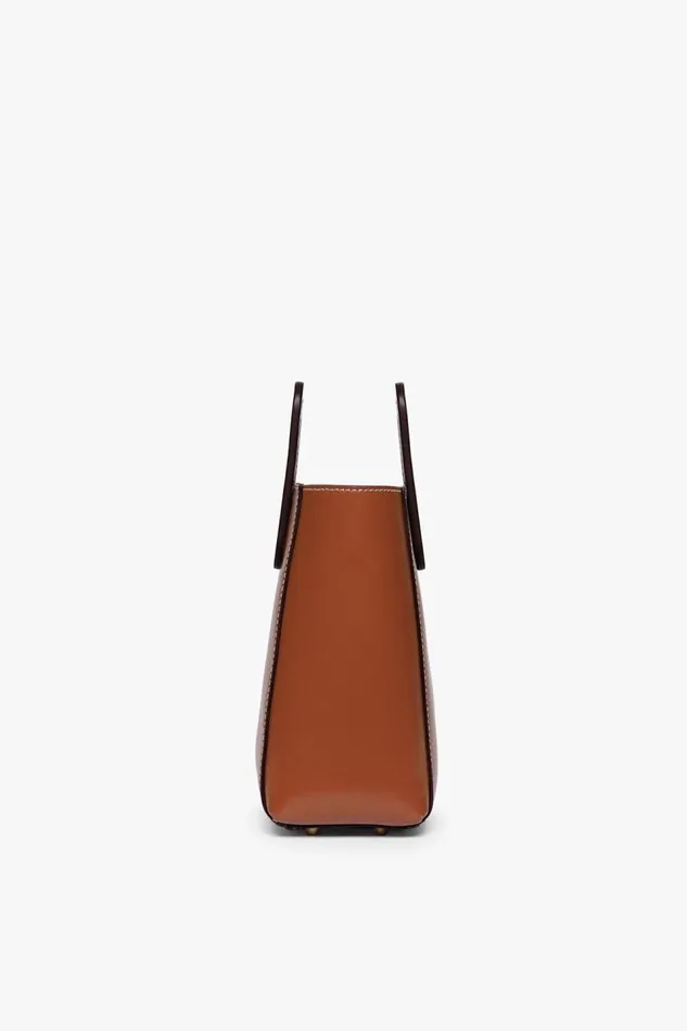 STAUD Totes Women STAUD MINI SHIRLEY LEATHER BAG SADDLE STAUD Totes Women STAUD MINI SHIRLEY LEATHER BAG SADDLE