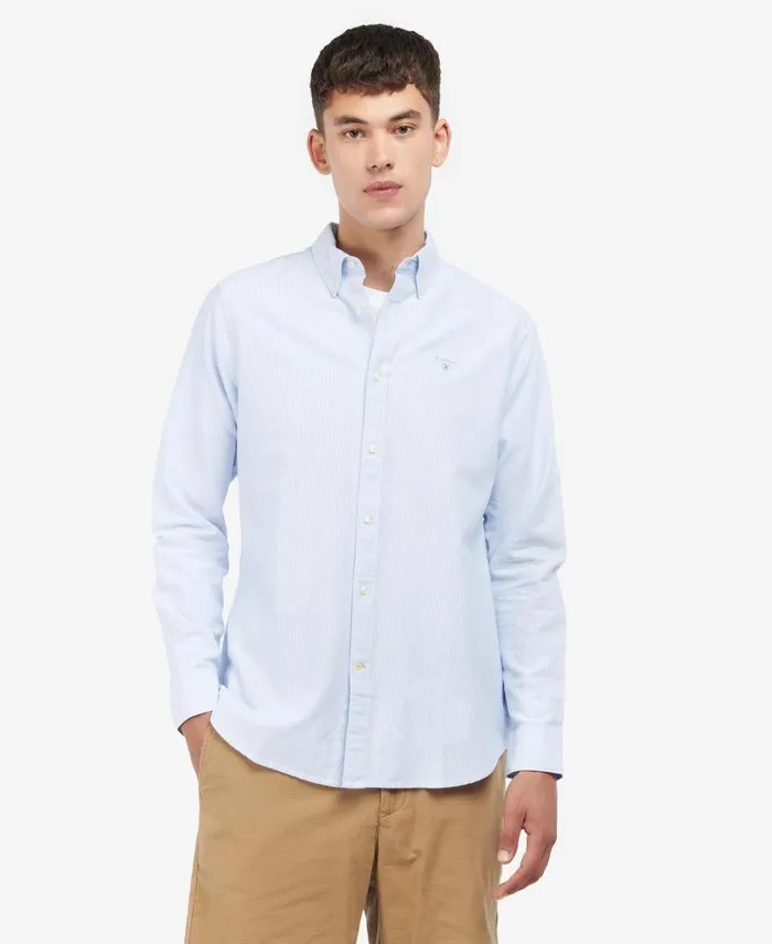 Striped Oxford Tailored Shirt Classic Pink Men Barbour Shirts